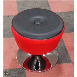NEW PLUSH 1 BUTTON SALON STOOL