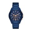 Image 3 : NEW ARMANI EXCHANGE 44MM BLUE ION PLATED MSRP $299