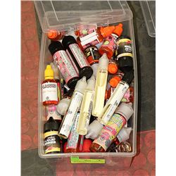 LARGE BIN OF MIXED FLAOUR VAPE - BIN HAS A MIX