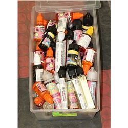 LARGE BIN OF MIXED FLAOUR VAPE - BIN HAS A MIX