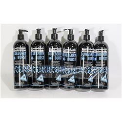 6 PACK SHAMPOOHEADS PROFESSIONAL BLUEBERRY TWIST