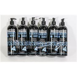6 PACK SHAMPOOHEADS PROFESSIONAL BLUEBERRY TWIST