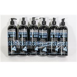 6 PACK SHAMPOOHEADS PROFESSIONAL BLUEBERRY TWIST
