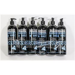 6 PACK SHAMPOOHEADS PROFESSIONAL BLUEBERRY TWIST
