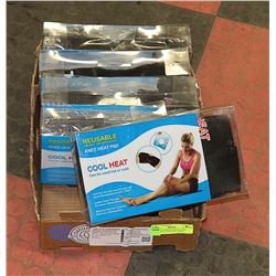 CASE OF NEW REUSABLE COOL HEAT KNEE PAD KITS -GOOD