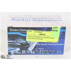 NEW 360 DEGREE 16 BAND LASER RADAR DETECTOR