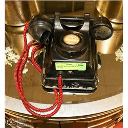 ANTIQUE WALL TELEPHONE BEFORE THE DIAL