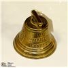 Image 1 : CAST BRASS SWISS COW BELL 3 1/2" DIAMETER