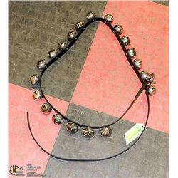 20 JINGLE BELLS 1 1/2 ON 65" STRAP WITH BUCKLE