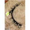 Image 1 : 8 3/4" STAINLESS STEEL BELLS ON 20" STRAP WITH