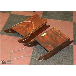 WOOD DECORATIVE SLEIGH