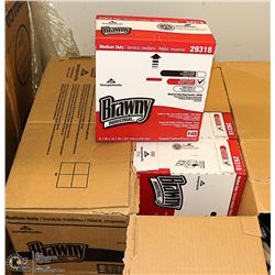 CASE OF BRAWNY INDUSTRIAL MEDIUM DUTY SHOP TOWELS