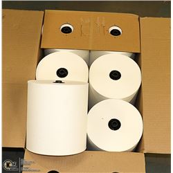 CASE WITH 6 LARGE ROLLS OF 8" 1 PLY ROLL TOWEL
