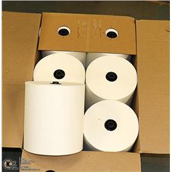 CASE WITH 6 LARGE ROLLS OF 8" 1 PLY ROLL TOWEL
