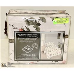 BAMBOO COMFORT PLUS 1800 SERIES QUEEN SIZE WHITE