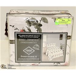 BAMBOO COMFORT PLUS 1800 SERIES QUEEN SIZE WHITE