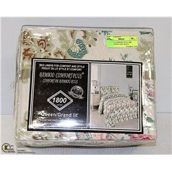 BAMBOO COMFORT PLUS 1800 SERIES QUEEN SIZE WHITE