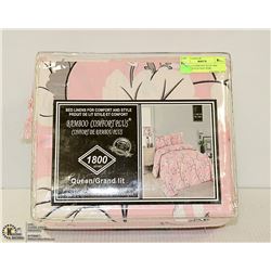 BAMBOO COMFORT PLUS 1800 SERIES QUEEN SIZE PINK
