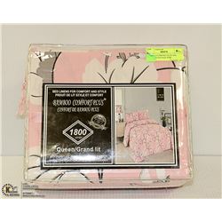 BAMBOO COMFORT PLUS 1800 SERIES QUEEN SIZE PINK