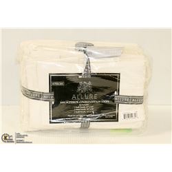 ALLURE 6 PIECE WHITE TOWEL SET