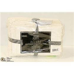 ALLURE 6 PIECE WHITE TOWEL SET