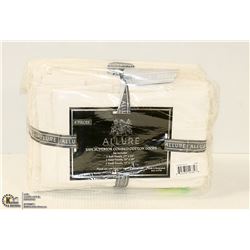 ALLURE 6 PIECE WHITE TOWEL SET