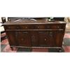 Image 1 : ANTIQUE ENGLISH OAK SIDEBOARD 62" L X 20" W X 36"
