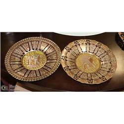 PAIR OF EGYPTIAN PLATES