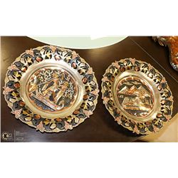 PAIR OF EGYPTIAN PLATES