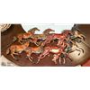 Image 1 : RUNNING HORSES METAL ART WALL DECOR 36" LENGTH