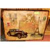 Image 1 : METAL CAR ATTACHED TO A PHOTO PRINT OF (PARIS)