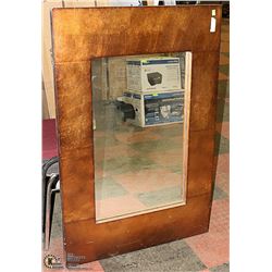 LARGE GOLD TONE FRAMED MIRROR