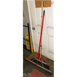 LOT OF 2 PUSH BROOMS
