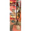Image 1 : LOT OF YARD TOOLS INCLUDING POST HOLE DIGGER