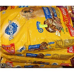 4 BAGS PEDIGREE DOG FOOD 20KG