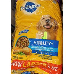 2 BAGS PEDIGREE DOG FOOD 20KG