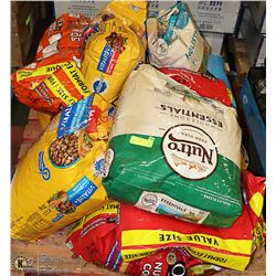 PALLET OF DAMAGED BAGS OF DOG FOOD