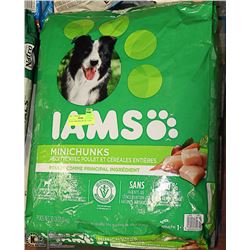 2 BAGS IAMS MINI CHUNK 13.61KG