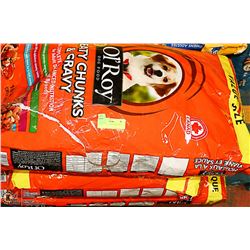 3 BAGS OL ROY DOG FOOD 18KG