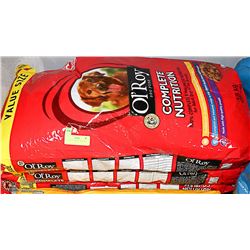 6 BAGS OL ROY DOG FOOD 18KG