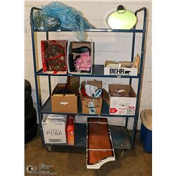 RACK OF ASSORTED MISC INCLUDES JEWELLERY