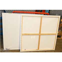 LOT OF 2 ARTISTIC PAINTING CANVASES 36" X 36"