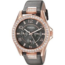 NEW FOSSIL TRIPLE CHRONO CRYSTAL BEZEL WATCH