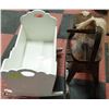Image 1 : VINTAGE ROCKING HORSE & CRIB