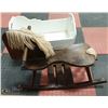 Image 2 : VINTAGE ROCKING HORSE & CRIB