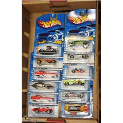 BOX OF 12 ASSORTED HOTWHEEL COLLECTOR CARS