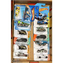 BOX OF 12 ASSORTED HOTWHEEL COLLECTOR CARS