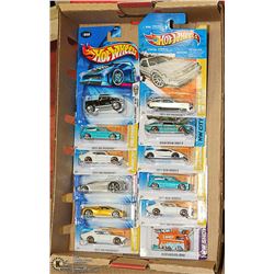BOX OF 12 ASSORTED HOTWHEEL COLLECTOR CARS