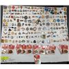 Image 1 : SHEET WITH OVER 200 PINS, OILERS, LEGION, SCREW