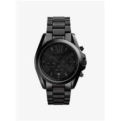 NEW MICHAEL KORS BLACK TRIPLE CHRONO MSRP $399